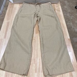Banana Republic Women’s Khaki Linen Pants Size 6